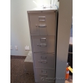 Hon Beige 4 Drawer Vertical Letter File Cabinet, Locking